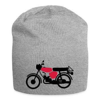 Fahrzeug - Simson S51 - Jersey-Beanie - Grau meliert - Vorne
