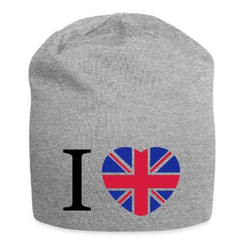 Großbritannien - Jersey-Beanie - Grau meliert - Vorne