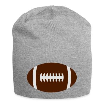 Ballon de Rugby - Bonnet en jersey - gris chiné - Devant