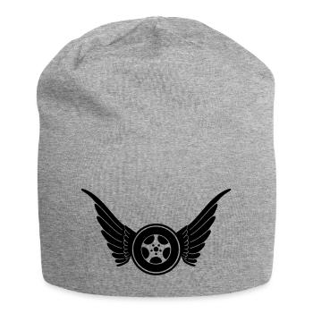 Auto Schutzengel - Jersey-Beanie - Grau meliert - Vorne