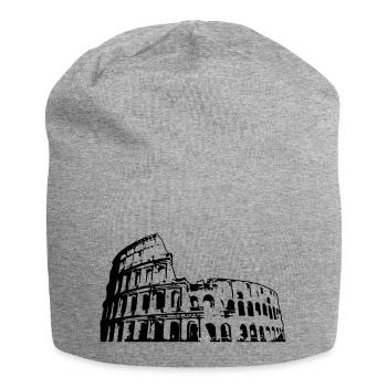Rom - Kolosseum - Jersey-Beanie - Grau meliert - Vorne