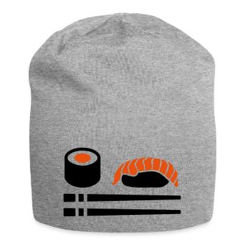 Sushi - Jersey-Beanie - Grau meliert - Vorne