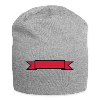 Banner - Jersey-Beanie - Grau meliert - Vorne