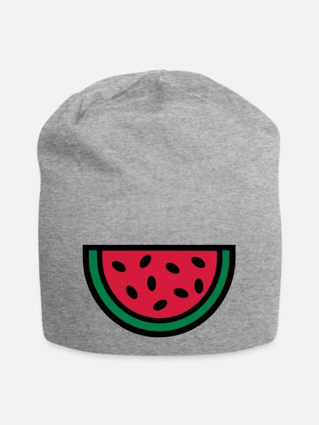 Melone - Jersey-Beanie - Grau meliert