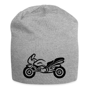 Moto sport rapide - Bonnet en jersey - gris chiné - Devant