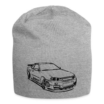 Skyline GTR R34 - Jersey Beanie - heather grey - Front