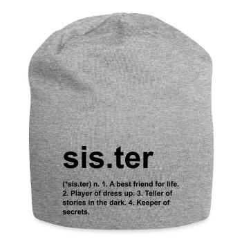 sister - Bonnet en jersey - gris chiné - Devant