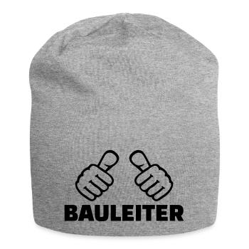 Bauleiter - Jersey-Beanie - Grau meliert - Vorne