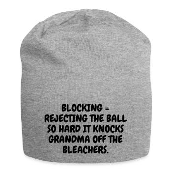 Volleyball - Volley Ball - Volley-Ball - Sport - Jersey Beanie - heather grey - Front