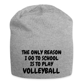 Volleyball - Volley Ball - Volley-Ball - Sport - Jersey Beanie - heather grey - Front