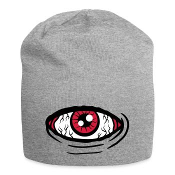 Big all-seeing eye - Jersey Beanie - heather grey - Front