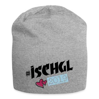 ischgl 2019 herzchen - Jersey-Beanie - Grau meliert - Vorne