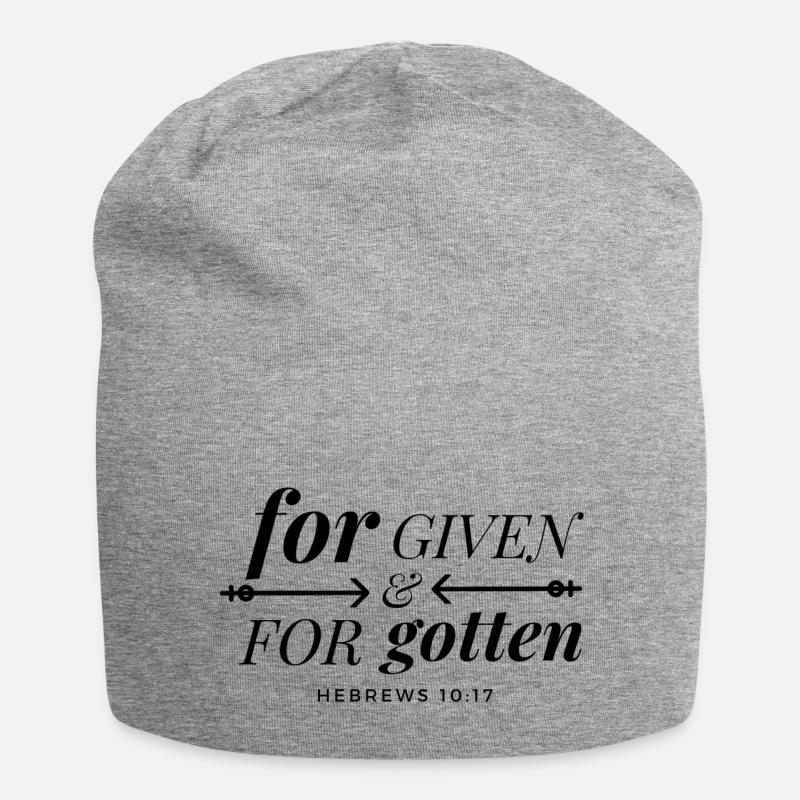 forgiven and forgotten - Jersey Beanie - heather grey