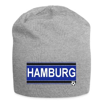 Hamburg , Tradition , Hamburg Fussball Fan (25) - Jersey-Beanie - Grau meliert - Vorne