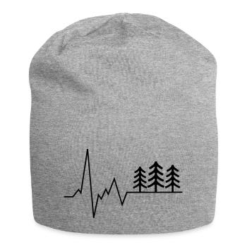 forêt de battement de coeur - Bonnet en jersey - gris chiné - Devant