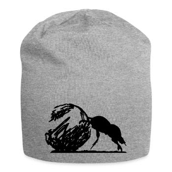 Dung Beetle - Jersey Beanie - heather grey - Front