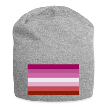 Pavillon lesbienne - Bonnet en jersey - gris chiné - Devant