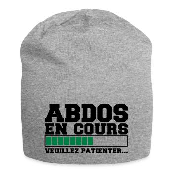 abdos en cours veuillez patienter, musculation - Bonnet en jersey - gris chiné - Devant