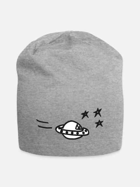 Alles außer-gewöhnlich - das UFO - Jersey-Beanie - Grau meliert