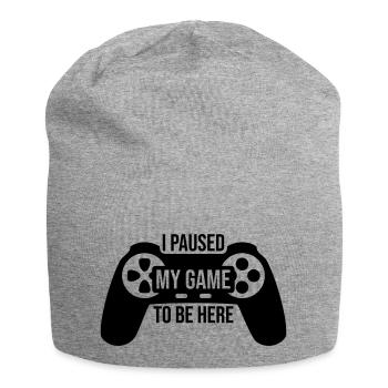 Game Paused Controller - Jersey Beanie - heather grey - Front
