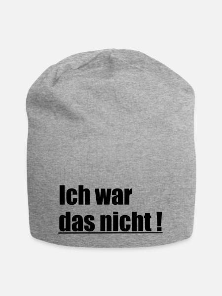 ich war das nicht1 - Jersey-Beanie - Grau meliert