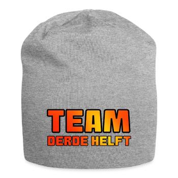 Team dritte Halbzeit. Für echte Fußballfans * - Jersey-Beanie - Grau meliert - Vorne