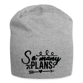 Tant de plans - Bonnet en jersey - gris chiné - Devant