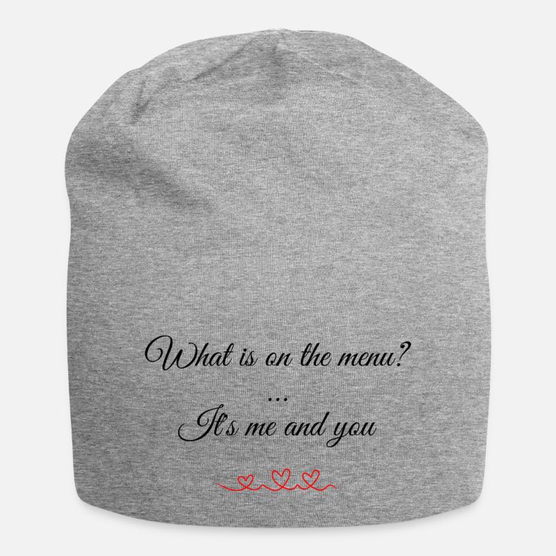 Déclaration d'amour - Bonnet en jersey - gris chiné