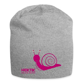 Hektik kein guter Begleiter - Jersey-Beanie - Grau meliert - Vorne