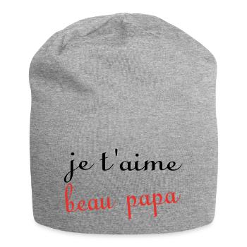 I love you stepdad - Jersey Beanie - heather grey - Front