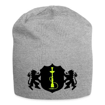 shisha symbol wappen - Jersey-Beanie - Grau meliert - Vorne