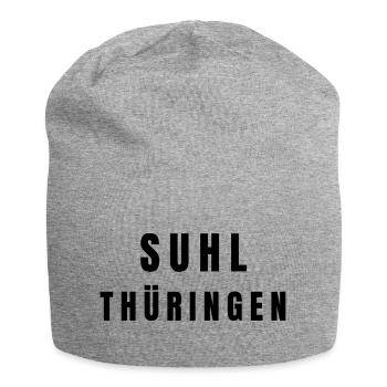 Suhl, Thuringe - Bonnet en jersey - gris chiné - Devant