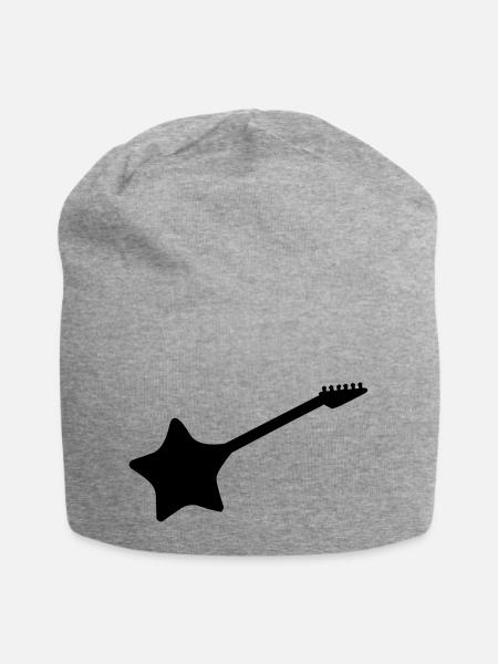 stern gitarre - Jersey-Beanie - Grau meliert