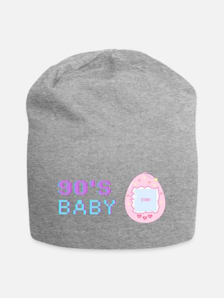 90s Throwback - Jersey-Beanie - Grau meliert