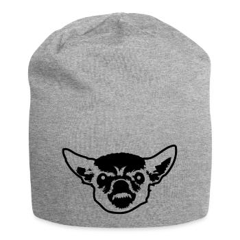 Chihuahua Petit Chien Méchant Crunch Colère Agaçante - Bonnet en jersey - gris chiné - Devant