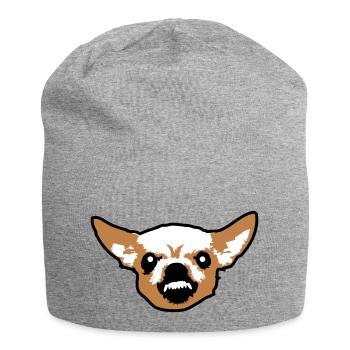Chihuahua Petit Chien Méchant Crunch Colère Agaçante - Bonnet en jersey - gris chiné - Devant