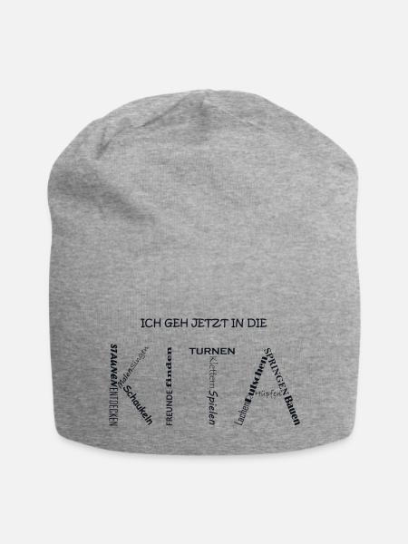 Kita - Jersey-Beanie - Grau meliert