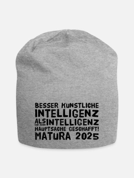 Matura - Jersey-Beanie - Grau meliert