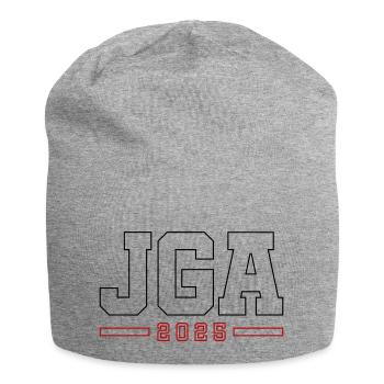 JGA 2025 Kontur Junggesellenabschied - Jersey-Beanie - Grau meliert - Vorne
