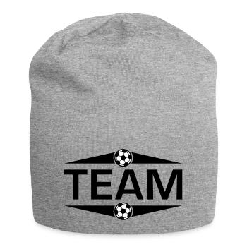 Équipe de football - Bonnet en jersey - gris chiné - Devant