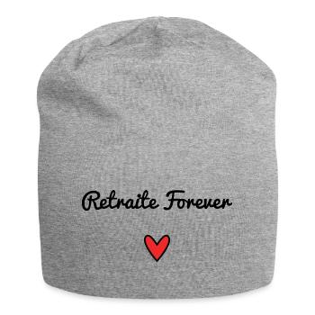 RETRAITE. RETRAITE. RETRAITEE. RETRAITE - Bonnet en jersey - gris chiné - Devant