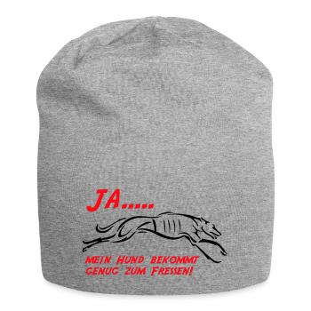 Mein Hund bekommt genug zu fressen - Jersey-Beanie - Grau meliert - Vorne