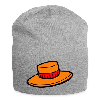 Hut - Jersey-Beanie - Grau meliert - Vorne