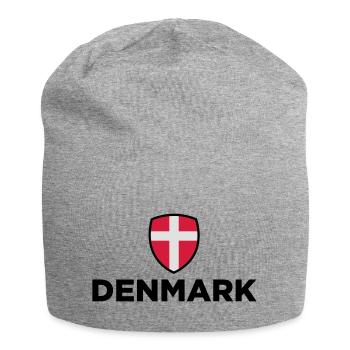 Drapeau national du Danemark - Bonnet en jersey - gris chiné - Devant