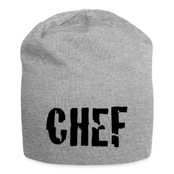 chef - Jersey-Beanie - Grau meliert - Vorne