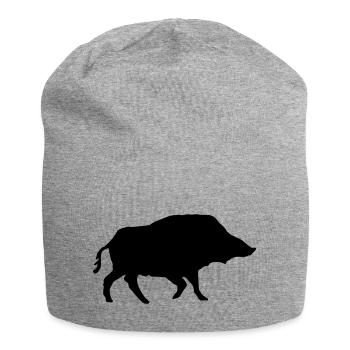 Boar - Jersey Beanie - heather grey - Front