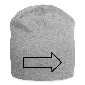 Pfeil - Jersey-Beanie - Grau meliert - Vorne