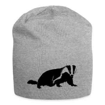 Dachs - Jersey-Beanie - Grau meliert - Vorne