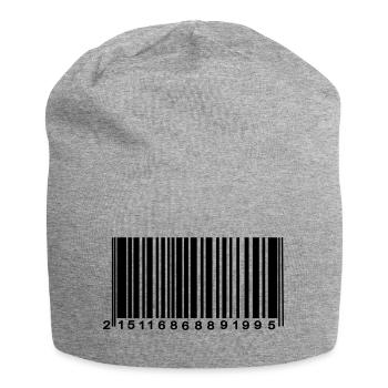 code barre chiffré - Bonnet en jersey - gris chiné - Devant