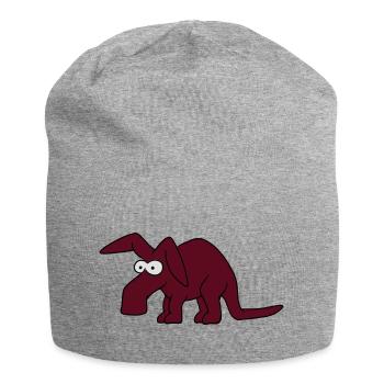 Erdferkel - Jersey-Beanie - Grau meliert - Vorne